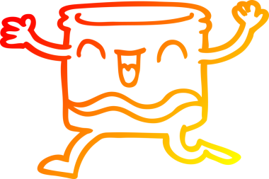 Bir insan tarafından çizilmiş mutlu bir çizgi çizgi çizgi çizer.