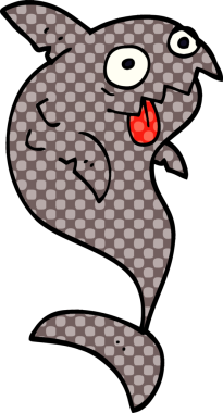 Bir insan tarafından çizilmiş ölümcül köpekbalığı.