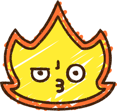 Bir insan tarafından çizilen Alev Tebeşiri