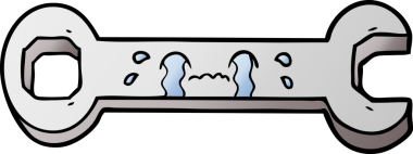 Bir insan tarafından çizilmiş ağlayan çizgi film anahtarı.