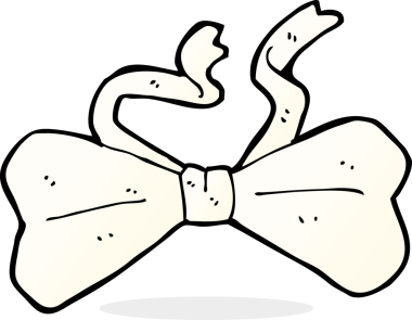 Bir insan tarafından çizilmiş çizgi film papyonu.