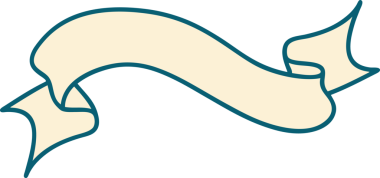 Bir insan tarafından çizilmiş bir pankartın ikonik dövme şekli