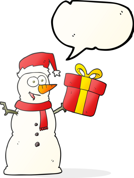 Bir insan tarafından çizilmiş serbest konuşma balonu kardan adam.