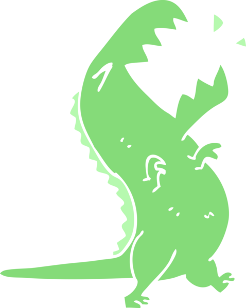 Bir insan tarafından çizilmiş kükreyen çizgi film karalaması.