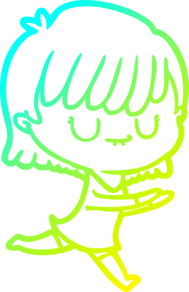 Bir insan tarafından çizilmiş bir karikatür kadın çizimi.