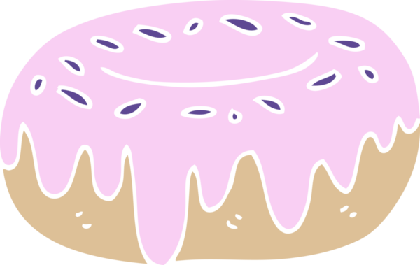 Bir insan tarafından çizilmiş karikatür çörekleri.