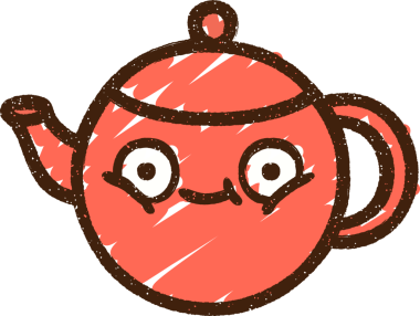 Bir insan tarafından çizilen Çaydanlık Tebeşiri