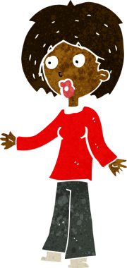 Bir insan tarafından çizilmiş bir karikatür.