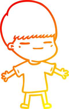 Bir insan tarafından çizilmiş kendini beğenmiş bir çizgi film karakteri çizimi.