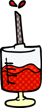 Bir insan tarafından çizilmiş bir kan örneği karalaması.