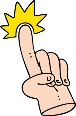 Bir insan tarafından çizilmiş garip bir el çizimi.