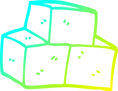 Bir insan tarafından çizilmiş tuğlaların çizildiği bir çizgi filmin soğuk eğimli çizimi