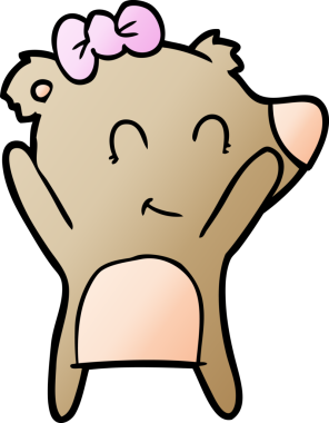 Bir insan tarafından çizilmiş bir çizgi film karakteri.