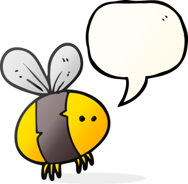 Bir insan tarafından çizilmiş serbest konuşma balonu çizgi film arısı