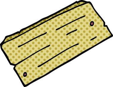 Bir insan tarafından çizilmiş ahşap karalama tahtası.