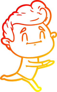 Bir insan tarafından çizilmiş çizgi film karakteri çizimi.