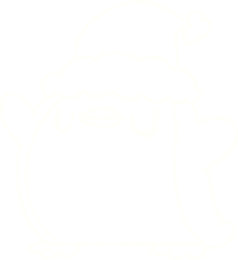 Bir insan tarafından çizilmiş Noel Pengueni Tebeşiri