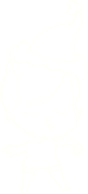 Bir insan tarafından çizilen Noel Kadın Tebeşiri