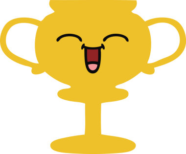 Bir insan tarafından çizilen kupanın düz renkli retro karikatürü