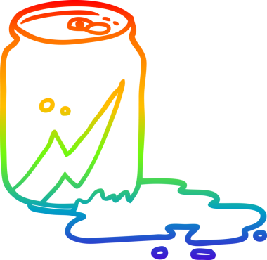 Bir insan tarafından çizilmiş bir kutu sodanın gradyan çizgisi.