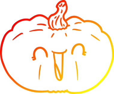 Bir insan tarafından çizilmiş bir çizgi balkabağı çizimi