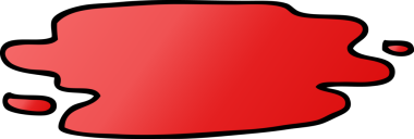 Bir insan tarafından çizilmiş karikatür kan gölü