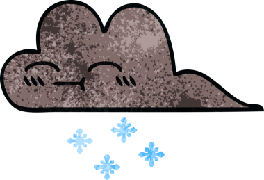 Bir insan tarafından çizilmiş fırtına kar bulutunun retro grunge dokusu