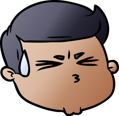 Bir insan tarafından çizilmiş erkek yüzü.