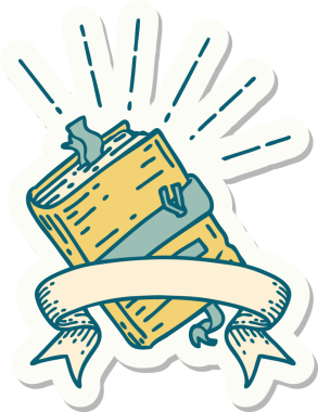 Bir insan tarafından çizilmiş dövme stili eski bir defter.