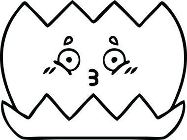 Bir insan tarafından çizilmiş nilüfer çiçeğinin çizgi çizimi.