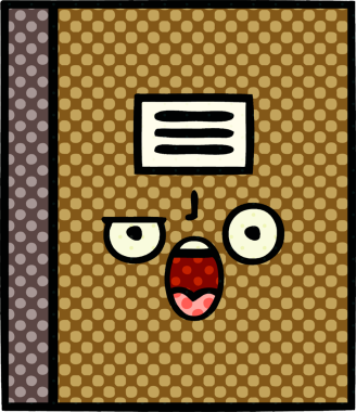 Bir insan tarafından çizilmiş çizgi roman tarzı bir defter.