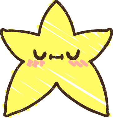 Bir insan tarafından çizilen Sevimli Yıldız Tebeşiri