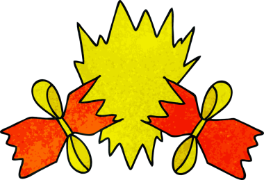 Bir insan tarafından çizilmiş garip bir karikatür.