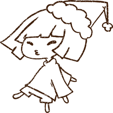 Bir insan tarafından çizilen neşeli kadın kömürü.