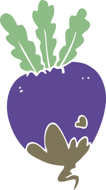 bir insan tarafından çizilmiş pancar kökü.