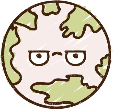 Kızgın Dünya Tebeşiri Bir insan tarafından çiziliyor