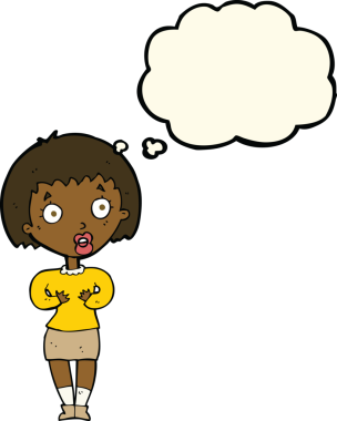 Çizgi filmdeki kadın 