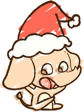 Bir insan tarafından çizilmiş Noel Fili Tebeşiri