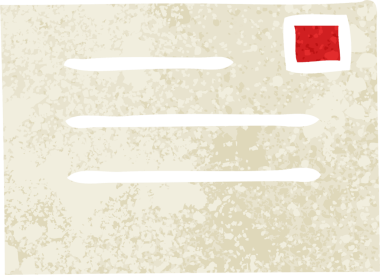 Bir insan tarafından çizilmiş bir harfin retro çizim tarzı karikatürü