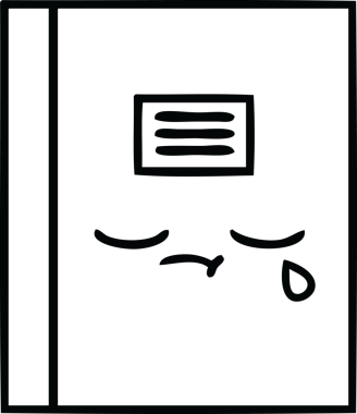 Bir insan tarafından çizilmiş bir defterin çizgi çizimi