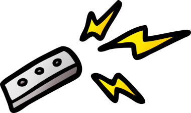 bir insan tarafından çizilmiş çizgi film uzaktan kumandası