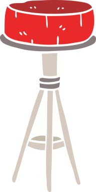 bir insan tarafından çizilmiş kahvaltı taburesi.