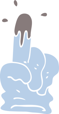 Bir insan tarafından çizilmiş lastik eldiven.