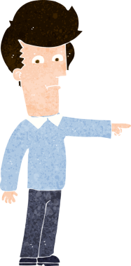 Bir insan tarafından çizilmiş el çizimi karikatür