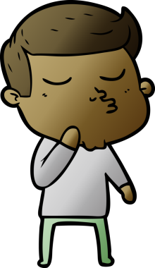 Bir insan tarafından çizilmiş karikatür mankeni adam.