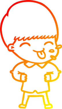 İnsan tarafından çizilmiş bir çizgi film karakterinin sıcak çizgi çizimi.