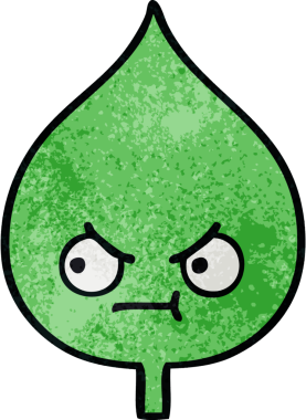 Bir insan tarafından çizilmiş dışavurumsal yaprağın grunge deseni.