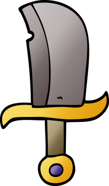 Bir insan tarafından çizilmiş karalama hançeri.