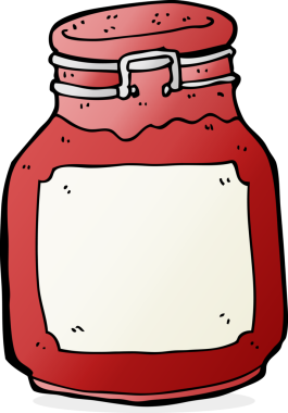 bir insan tarafından çizilmiş çizgi film reçel muhafazası