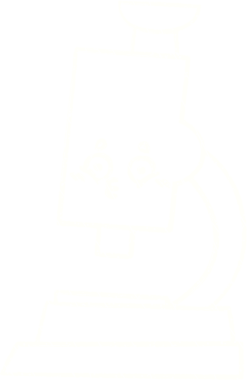 Bir insan tarafından çizilmiş mikroskop Tebeşiri